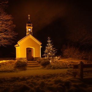 Winternacht - Kircherl Krün - Eibsee